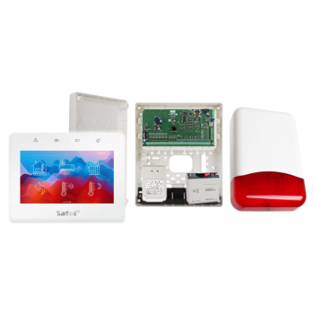 ZESTAW ALARMOWY SATEL INTEGRA 64 + INT-TSG2-W + OPU-3P + AWT682 + 17Ah + SYRENA TI700